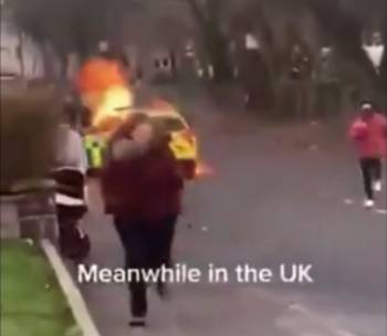 Firebomb Attack Against Police in UK